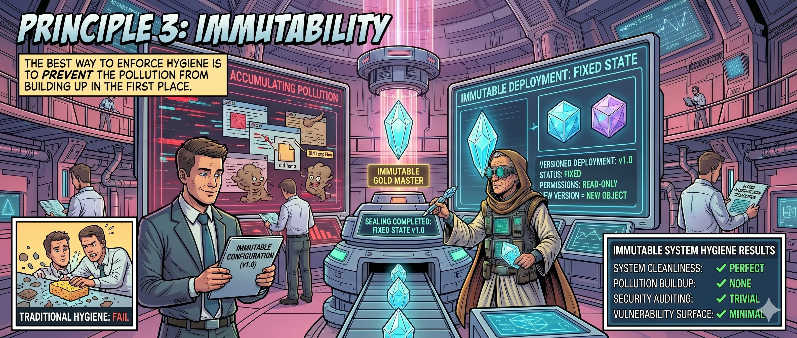 To avoid the mess - be immutable.